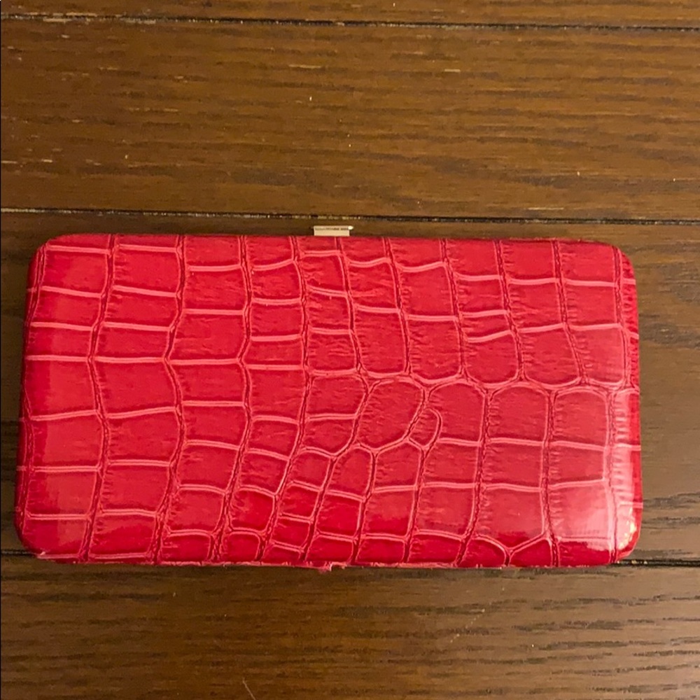Crocodile red wallet